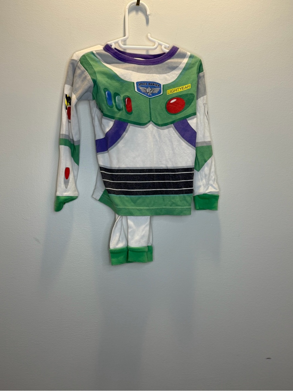 GAP Green White and Purple Space Ranger Pajama Set